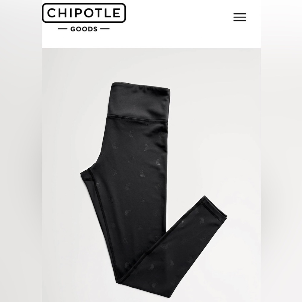 Chipotle Pepper Leggings Chipotle Goods Black